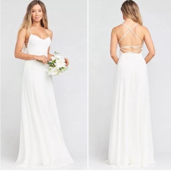 Show Me Your MuMu Dresses & Skirts - Show Me Your MuMu Godshaw Goddess White Maxi Dress Sz L